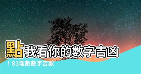 81數理車牌|數字吉兇查詢/號碼測吉兇（81數理）